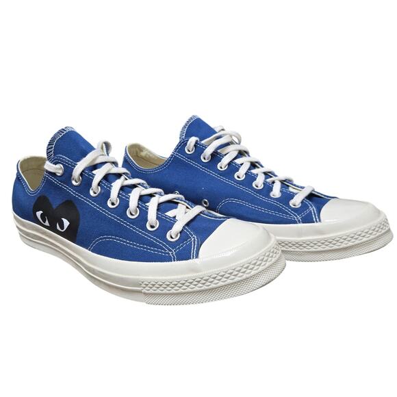 Converse Play Comme des Garcons Unisex Y2K Chuck 70 Low Sneakers Blue Men 12 main image 7
